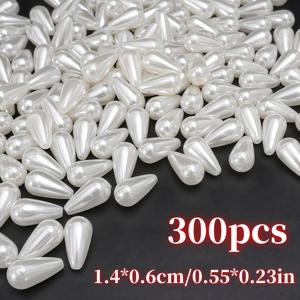 TEMU 300개 14mm 컬러, 물방울 비즈, 워터 드롭 비즈, 아크릴 비즈, 스페이서 비즈, DIY 핸드메이드 주얼리 장식 비즈