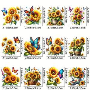 TEMU 12개입 (12장) DIY UV 전사지 - 머그컵, 병, 노트북 호환 - 방수 자체 접착 플라스틱 시트, UV 잉크 사용 가능 - 아이언 서블리메이션 프린팅, DIY 공예, 휴대폰 케이스, 패브릭 & 목재용