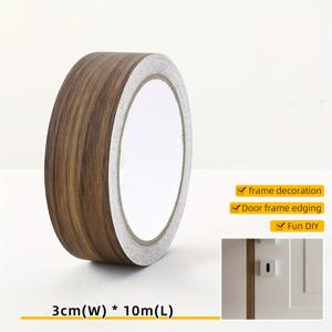 TEMU 셀프 접착식 엣지 트림 테이프 - 캐비닛, 문, 테이블용 목재 느낌 매트 마감 테이프 - 쉬운 부착 & 손상 없는 제거 - DIY 홈 데코 프로젝트, 나무 장식 테이프, 러스틱 엘레강스, PVC 소재, 내구성 강한 접착제, 인테리어 디자인, 빈티지 스타일