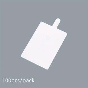 TEMU 두꺼운 반지 디스플레이 카드 100개입, 접이식 및 걸이형, 2×3인치 크라프트 종이 포장 카드 (추가용)