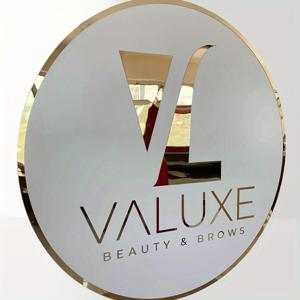 TEMU 세련된 비즈니스 간판 - 각인된 골드 톤 반사 PMMA 상점 명판, 미용실 및 이발소에 적합, 스타일리시한 벽 장식 | 트렌디한 상업 스타일 | 반사 표면