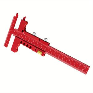 TEMU 정밀 엣지 자 - 목공용 스크라이버 마킹 라인 자 - 조절 가능한 T-스퀘어 미터법 & 인치 프레이밍 자