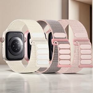 TEMU 애플워치 호환 나일론 밴드 스트랩 3개 세트 - 시리즈 1/2/3/4/5/6/7/8/9/10, SE, 울트라 호환 - 통기성 가벼운 애플워치 울트라/SE/시리즈 1 밴드 - 내구성 있는 교체용 스트랩, 배터리 불필요