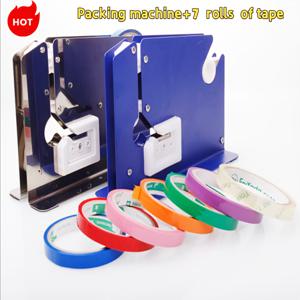 TEMU 다리미, 야채, 냉동 식품, 과일 포장용 고강도 금속 슈퍼마켓 실링 기계; 24개 무료 테이프 롤이 포함된 데스크탑 묶음 기계이며, 식료품, 냉동 상품 및 대량 포장에 적합합니다.