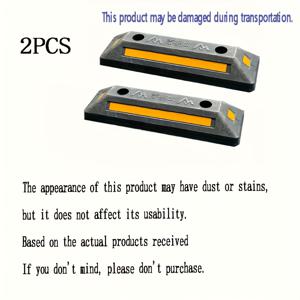 TEMU 2개 세트. 주차 공간 지면 스토퍼, 주차 장벽, 지면 포스트 리테이너, 주차 제한 장치, 차고 차량 스토퍼, 주차 장벽. 다양한 위치 및 차량 모델에 적합