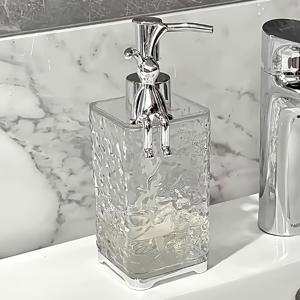 TEMU 1개 리필 가능한 거품 비누 디스펜서 | 샤워젤, 핸드워시 & 페이스 클렌저용 플라스틱 프레스 펌프 병 | 우아한 욕실 장식