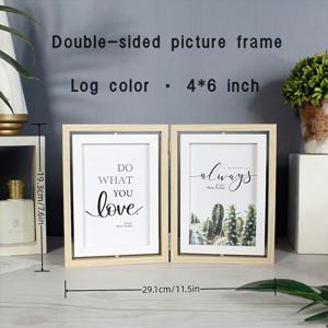 TEMU 1세트 양면 회전 사진액자 - 이중접이식 메커니즘, 다용도 소형사진 콜라주 (4x6, 5x7, 3.5x5 인치) - 우아한 테이블탑 & 수직벽걸이 디스플레이: 결혼식, 크리스마스, 생일, 졸업선물에 완벽한 DIY 홈데코 | 공간절약형 사진프레임 세트, 휴가 시즌 선물추천, 고품질 마감, 내구성 있는 제작