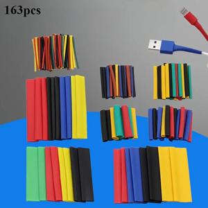 TEMU 전자 제품을 위한 열수축 튜브 163개 세트, 와이어 커넥터, 전기 테이프, 절연 수리 도구, 남성을 위한 완벽한 선물