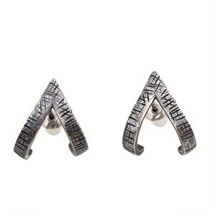 TEMU 빈티지 남성용 귀걸이 - 기하학적 삼각형 저자극 스터드 귀걸이, 패션 스트리트 파티 주얼리 힙합 액세서리, 크리스마스 선물