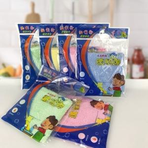 TEMU 나무 섬유로 제작된 오일 흡수 설거지 타월 2개입, 주방 논스틱 매직 클리닝 천, 기름 제거 및 설거지용 사각 타월