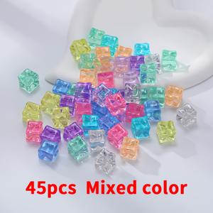 TEMU 투명한 모조 얼음 45개, 레진 아이스 블록, 창의적인 꽃병 채우기 장식, 홈 데코, 미니어처 풍경 장식, 수제 장식, 화분 장식, 수족관 장식, 사진 소품으로 적합