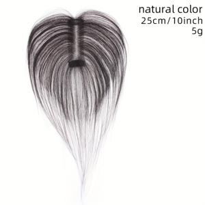 TEMU 여성용 풀 인모 헤어토피스, 가르마 헤어라인과 헤어라인 커버용, 투명한 앞머리 헤어피스