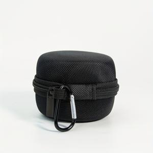 TEMU 휴대용 시계 케이스 (고강도 소재), 헤드폰, 충전 케이블, 시계 등을 보관하기 위한 지퍼형 원형 수납 파우치 포함