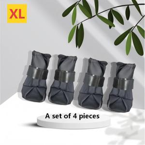 TEMU 야외 모험을 위한 필수 강아지 부츠! 신상 4개 세트 발바닥 보호대, 신축성 있는 벨크로 잠금, 얼음/눈/진흙/풀에 강력, 소형/중형/대형 강아지 적합, 사계절 사용 가능