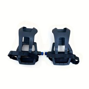 TEMU 실내 사이클 운동 자전거 페달 세트 - 고품질 전문 라이딩 발받침대와 스트랩, 비배터리 - 스테이션러리 자전거용 교체 페달