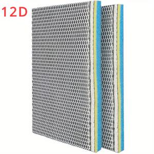 TEMU 클리어 수족관 필터 패드 - 12층 고밀도 바이오 스펀지, 수조 및 연못용 노글루 시스템, 내구성 및 재사용 가능