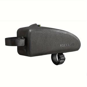 TEMU 블랙 자전거 탑 튜브 백, 대형 사이클링 프론트 프레임 가방, 산악 및 로드 바이크용 휴대폰 파우치, 야외 여행 하이킹 액세서리