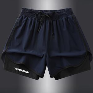 TEMU 남성 캐주얼 스포츠 반바지, 신상 여름 스타일, 속건성 탄성 직조 반바지, 통기성 좋고 편안한 러닝 및 피트니스용