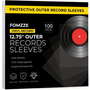 TEMU 비닐 레코드 보호 슬리브 100개입 - 12.75