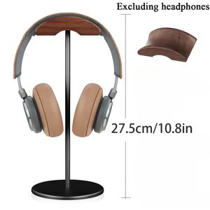 TEMU 알루미늄 합금 헤드셋 스탠드 (게임용), 알루미늄 지지대와 미끄럼 방지 패드가 있는 베이스가 특징입니다. 가정용 및 인터넷 카페에 적합합니다. 온라인 서핑 애호가 및 게임 전문가에게 필수 도구 및 선물입니다.