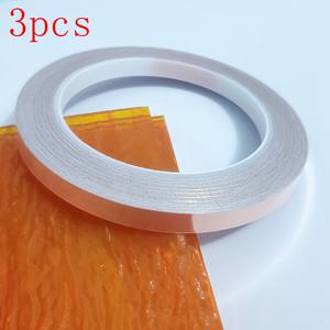 TEMU 3개입 3mm/5mm 구리 호일 테이프, 20m 단전도 접착식, 스테인드글라스 DIY 공예, 기타 EMI 차폐, 전기 유지보수, 종이 회로, 접지용, 용접 및 전기 작업에 사용