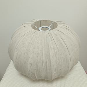 TEMU 심플한 대형 삼베 라운드 호박 쉐이드, E27 소켓 리넨 램프쉐이드, 다양한 스타일의 펜던트 조명기구와 호환 가능 (쉐이드만)