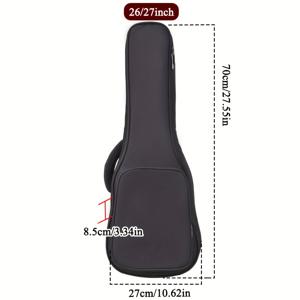 TEMU 이 우쿨렐레 케이스는 23인치와 26인치 두 가지 사이즈로 제공되며, 튼튼한 검은색 원단으로 제작되었습니다. 가볍고 오래 지속되며, 매력적인 색상이 특징이며, 여행, 공연 및 무대 쇼에 적합합니다.