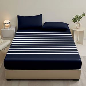 TEMU 3개 세트 매트리스 커버 프린트 침구, 프린트 패션 클래식 부드럽고 편안함, 침실 및 게스트룸에 적합, 매트리스 커버 1개 + 베갯잇 2개, 베개솜 없음