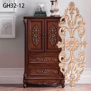 TEMU 1개 솔리드 우드 조각 인레이 장식, 현관, 화장대, 문 및 창문 가구 배경 벽 DIY 장식에 적합 (무도색), 홈 오너먼트, 거실 장식용 오너먼트, 크리스마스 장식 제공