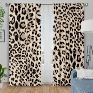 TEMU 2D 플랫 - 2D 플랫 - 단열 및 차광을 위해 설계된 프린트 커튼 원단 2개 세트. 침실, 주방 및 거실에 적합합니다. 이 섬유 커튼은 아파트의 발코니에도 이상적입니다.