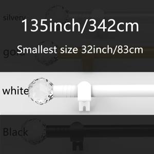 TEMU 투명 스타일 장식 꼭지가 있는 5/8인치 커튼봉. 커튼봉/샤워봉/차양봉/시어커튼봉에 적합. 커튼, 시어커튼, 샤워커튼과 함께 사용 가능. 설치가 쉬우며 견고하고 내구성이 뛰어난 커튼봉 브라켓 세트. 침실, 주방, 거실, 다이닝룸, 사무실에서 사용하기에 이상적. 블랙, 화이트, 골든, 실버리, 멀티컬러 색상 제공. 모던하고 화려한 스타일의 특징.