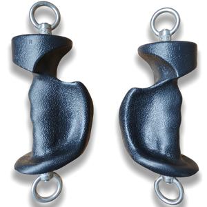 TEMU 2개 세트 인체공학적 삼두근 로프 풀다운 어태치먼트, 다기능 대형 삼두근 로프 케이블 어태치먼트, 헬스용 LAT 풀다운 바, 삼두근 운동 케이블 어태치먼트