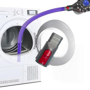 TEMU Dryer 통풍구 청소 키트, Dyson GEN5 G5 V15 V11 V12 V10 V8 V7 무선 진공 청소기 호환, 차량 디테일링, 틈새, 모서리 청소를 위한 유연한 틈새 교체 부착 호스