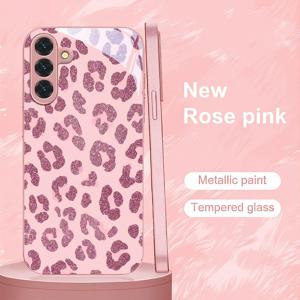 TEMU 휴대폰 케이스 - 핑크 프린트, 삼성 갤럭시 S9+/S10/S20+/S20 울트라/S21 5G/S21+/S22/S23 플러스/S24 플러스/S25/S25 엣지/노트 9/노트 10/노트 10+/노트 20/노트 336 울트라 호환, 낙하 방지 강화 유리 보호 커버