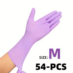 TEMU 1박스 (S/M/ 연보라색 니트릴 장갑 - 12인치 라텍스 프리 & 미끄럼 방지 방수 터치스크린 호환, 다용도 청소용 장갑, 설거지, 애완동물 관리, 스마트폰 사용 - 가정용