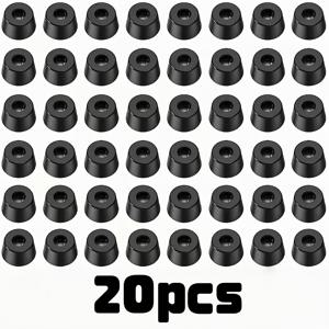 TEMU 가구 고무 발판 패드 20개, 가구 발, 의자 다리 바닥 보호 캡, 도마 및 전자 제품에 적합, 전원 공급 불필요, 안정적인 전자 제품 | 기능성 디자인 | 내구성 있는 구조