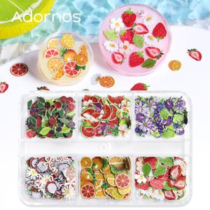TEMU 1박스 과일 시리즈 목재 펄프 칩 레진 쉐이커 몰드 필러 오렌지 수박 딸기 모양 플레이크 에폭시 레진 필링 액세서리 데이 봄 선물 수제 키체인 펜던트 만들기
