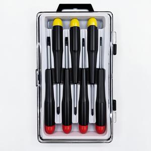 TEMU 스마트폰, 컴퓨터, 안경, 게임 콘솔, 디지털 카메라, 캠코더, 시계, 드론, 면도기 수리를 위한 4개의 일자 드라이버 및 3개의 십자 드라이버가 포함된 7개의 정밀 드라이버가 들어있는 상자