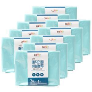 TEMU 250시리즈 매직 리필 무향 비닐봉투 21L 10개