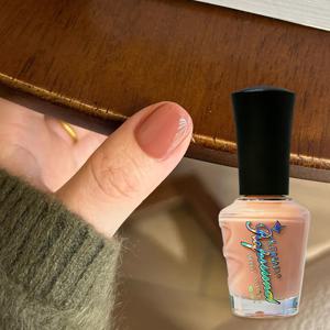 TEMU [ 딸기우유 네일 ] 한국 스타일 피치 누드 네일폴리시｜미세펄 · 톤업 · 젤리감 요거트젤 파스텔 젤네일 폴리쉬 젤 메니큐어