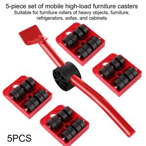 TEMU 5개 세트 고강도 이동용 가구 캐스터, 4개의 바퀴가 달린 가구 리프터, 무거운 물품, 가구, 냉장고, 소파, 캐비닛에 적합