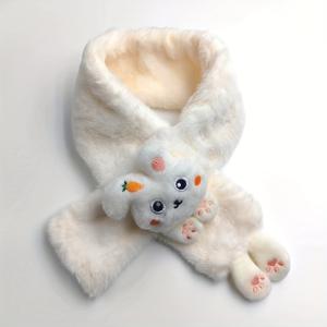 TEMU 귀여운 토끼 디자인의 포근한 스카프 1개 - 전원 필요 없음