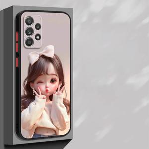 TEMU 휴대폰 케이스 - 귀여운 애니메이션 소녀 폰 커버, 삼성 갤럭시 A16, A70, A12, A15, A13, Note 9, Note 8, A50, A30S, A06, A05S, A05, Note 10, Note 20 Ultra, A14 5G 등 다양한 모델 호환