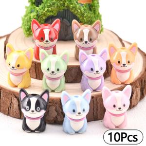 TEMU 10개 EFREY 귀여운 강아지 아크릴 비즈, 강아지 모양 비즈, DIY 주얼리 만들기, 팔찌, 목걸이, 키체인, 스크랩북 & 펫 테마 공예용 - 사랑스러운 강아지 비즈