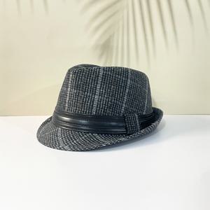 TEMU 클래식 폴리에스터 페도라 모자 (남성/여성용), 가을/겨울 두꺼운 펠트 캡 (밴드 포함), 가볍고, 비늘어짐 방지, 원사 염색 장인 정신, 깃털 없음, 드라이클리닝만 가능