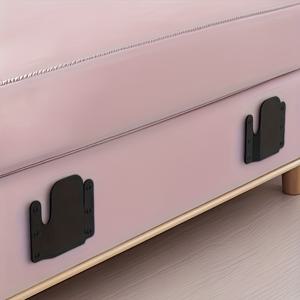 TEMU 소파 커넥터 브라켓 2개, 모듈식 소파 연결 패스너, 액세서리 포함 범용 소파 연결 브라켓, 거실 소파 커넥터용, 침실 모듈식 소파베드 커넥터 브라켓, 호텔 가구 소파 커넥터, 하드웨어 포함 범용 파티션 맞물림 소파 커넥터 브라켓, 하드웨어 가구 브라켓, 모듈식 액세서리, 호텔, 게스트하우스, 아파트 생활용