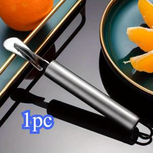 TEMU 1개/2개 스테인리스 스틸 과일 껍질 벗기기 - 곡선 핸들 오렌지 레몬 껍질 벗기기, 재사용 가능, 식품 안전 주방 도구, 과일 껍질 벗기기, 사용하기 쉬움, 가정 및 레스토랑 사용에 완벽