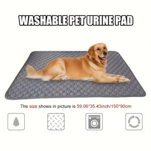 TEMU 재사용 가능한 반려견 화장실 매트, 개 소변 매트, 강아지/고양이 변기 훈련 용품 여름철 시원한 수면 매트 - 소형, 중형 및 대형 애완동물에 적합