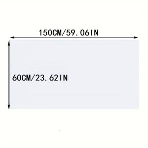 TEMU 사무실, 가정 및 교실용 재사용 가능한 마커 포함 PVC 드라이 이레이즈 화이트보드 스티커 롤 - 자체 접착 벽 데칼