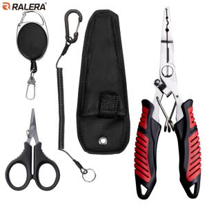TEMU RALERA 스테인리스 스틸 야외 낚시 도구, 휴대용 낚시줄 가위, 리트랙터블 클립, 랜야드, 가위, 루어 플라이어 포함, 민물, 바닷물, 사냥용 - 다용도 낚시 도구, 낚시 애호가를 위한 이상적인 제품